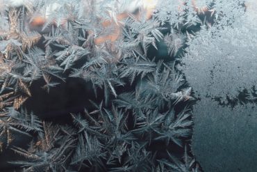 An image of ice crystals forming