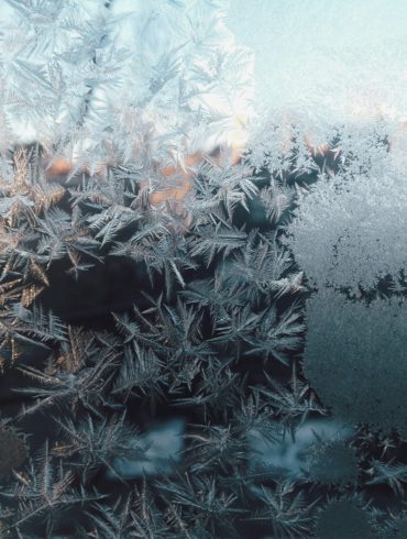An image of ice crystals forming